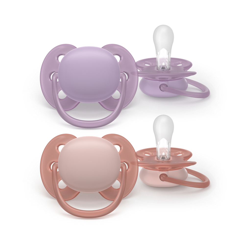 Philips Avent Pacifier Ultra Soft SCF091/43, 6-18 м., 2 броя