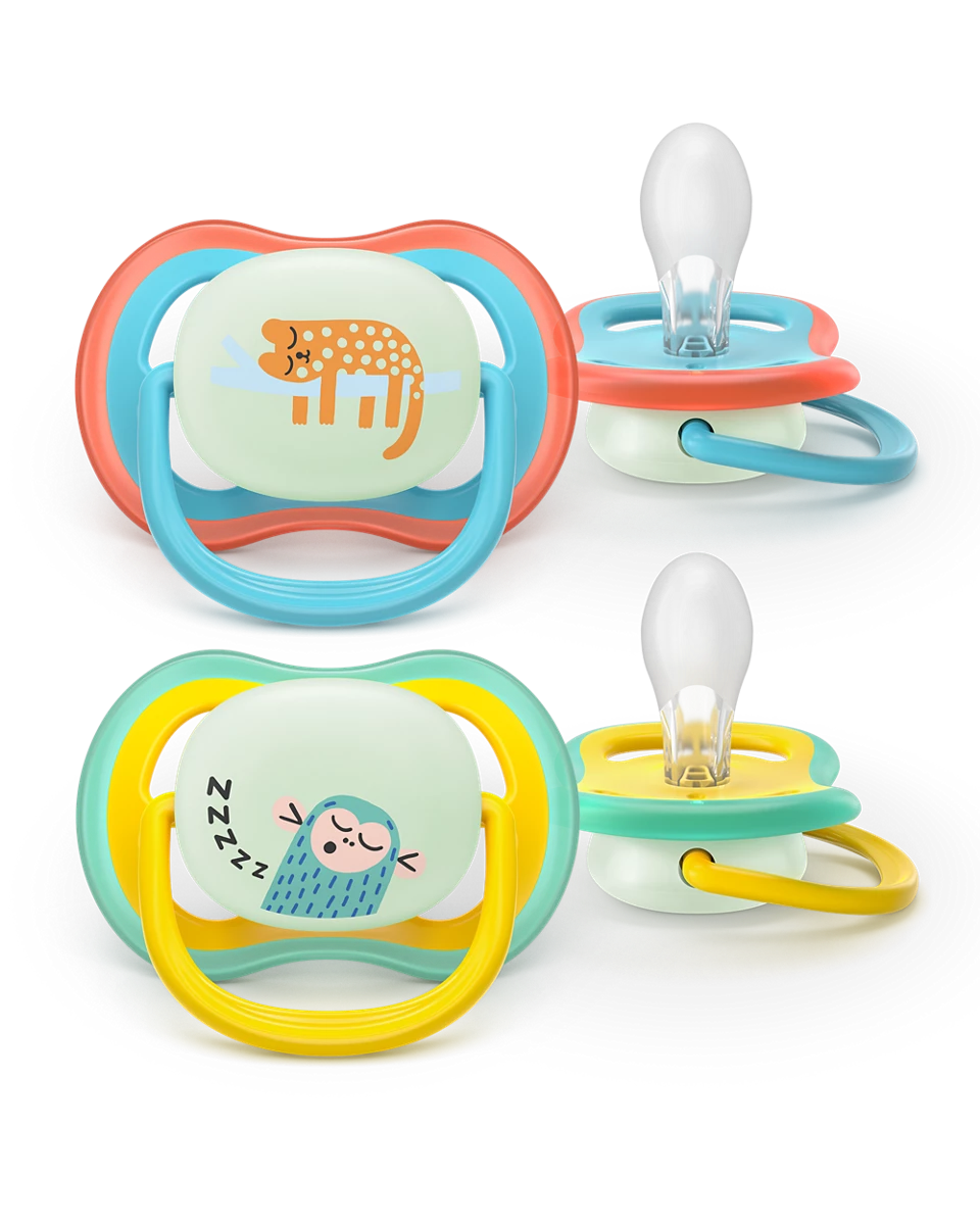 Philips Avent Pacifier Ultra Air NightTime SCF376/32, 18+ м., 2 броя