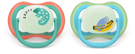 Philips Avent Pacifier Ultra Air NightTime SCF376/28, 6-18 м., 2 броя