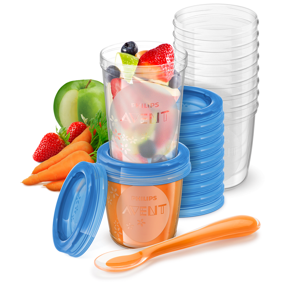 Чашки за съхраняване на храна Philips Avent, 10 броя SCF721/20