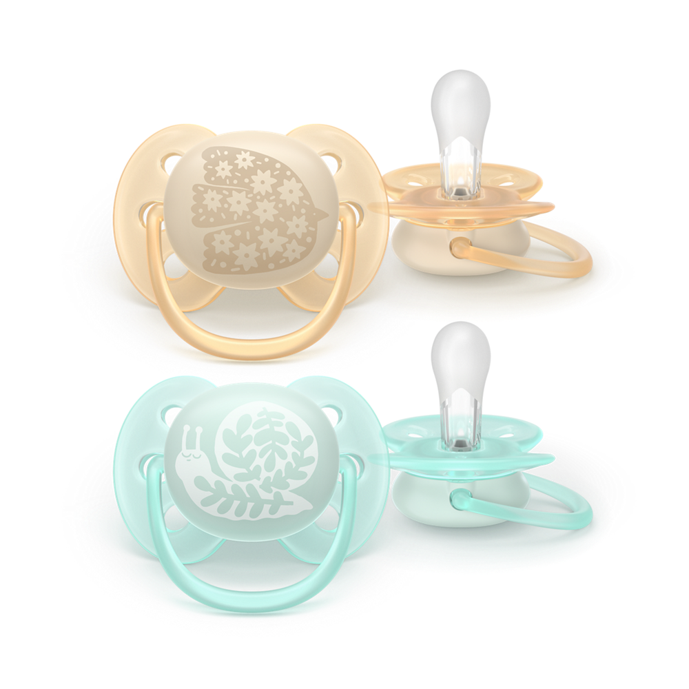 Philips Avent Pacifier Ultra Soft SCF091/41, 0-6 м., 2 броя