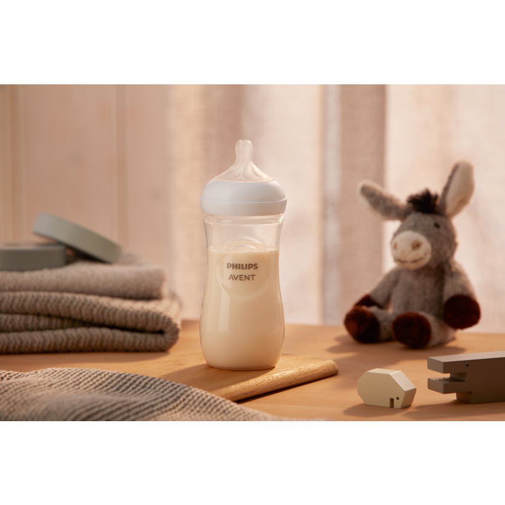 Бебешка бутилка Philips Avent Natural Response - Flow, 2 броя SCY906/02