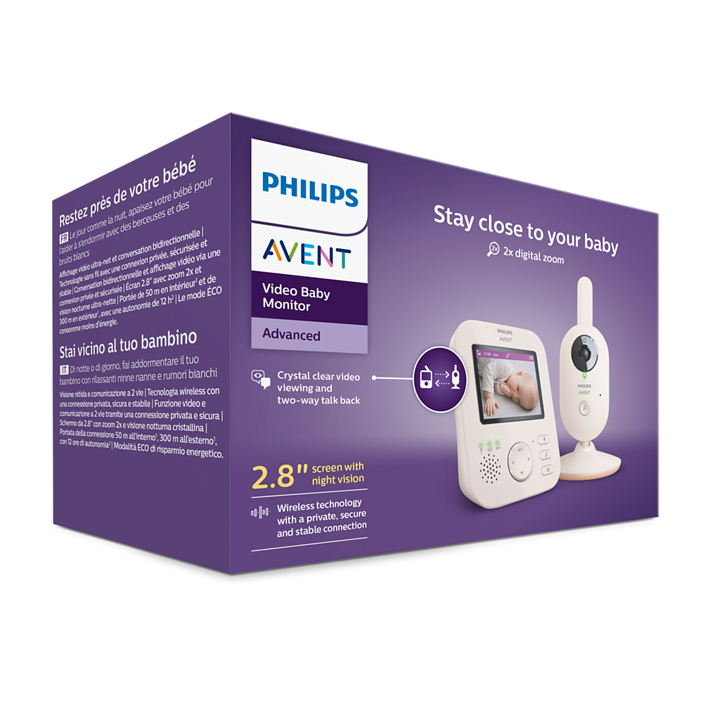 Цифров видео бебефон Philips Avent Video Baby Monitor SCD881/26