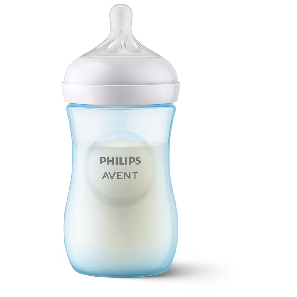 Бебешка бутилка Philips Avent Natural Response, синя SCY903/21