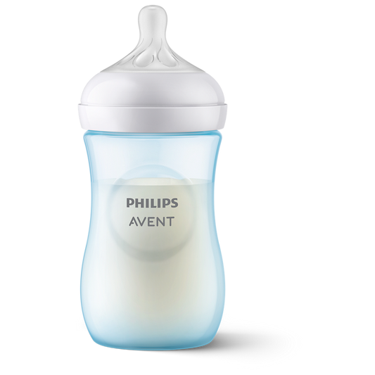 Бебешка бутилка Philips Avent Natural Response, синя SCY903/21
