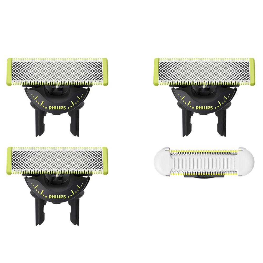 Пакет: 3x 360 + 1x ножче SkinProtect за Philips OneBlade QP949/50