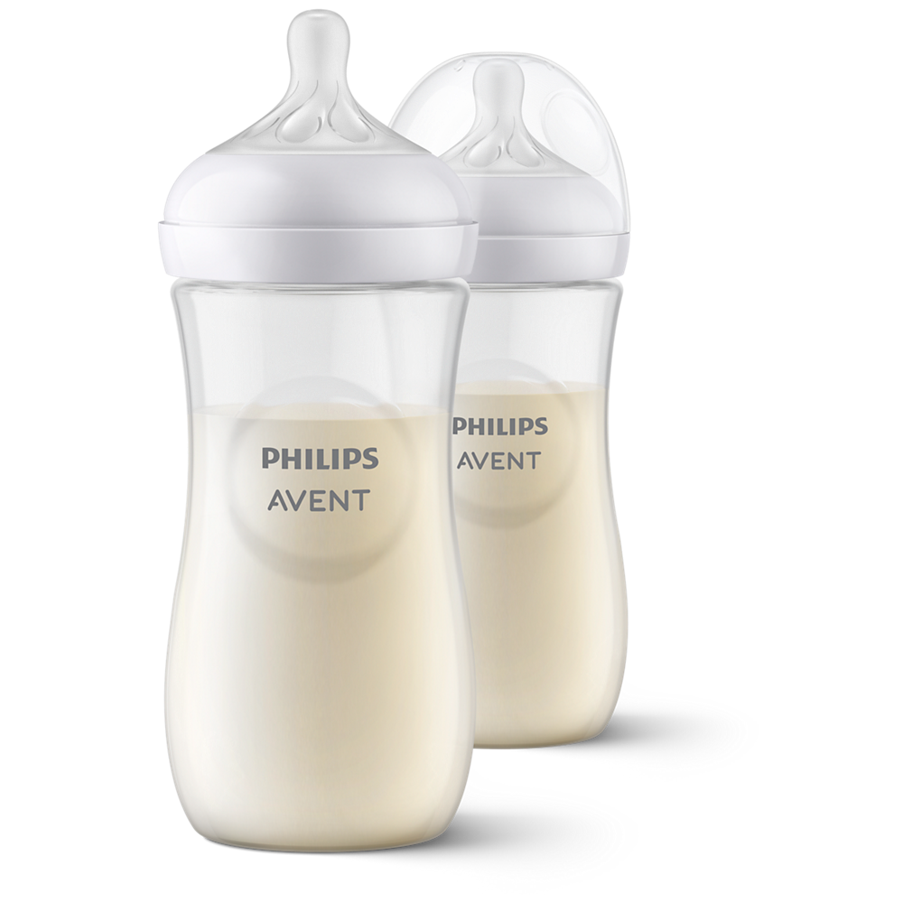 Бебешка бутилка Philips Avent Natural Response - Flow, 2 броя SCY906/02