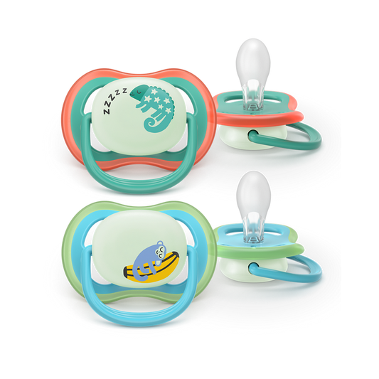Philips Avent Pacifier Ultra Air NightTime SCF376/28, 6-18 м., 2 броя