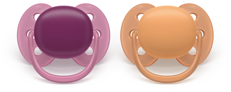 Philips Avent Pacifier Ultra Soft SCF093/03, 18+ м., 2 броя