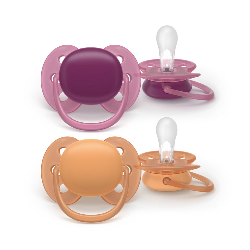Philips Avent Pacifier Ultra Soft SCF093/03, 18+ м., 2 броя