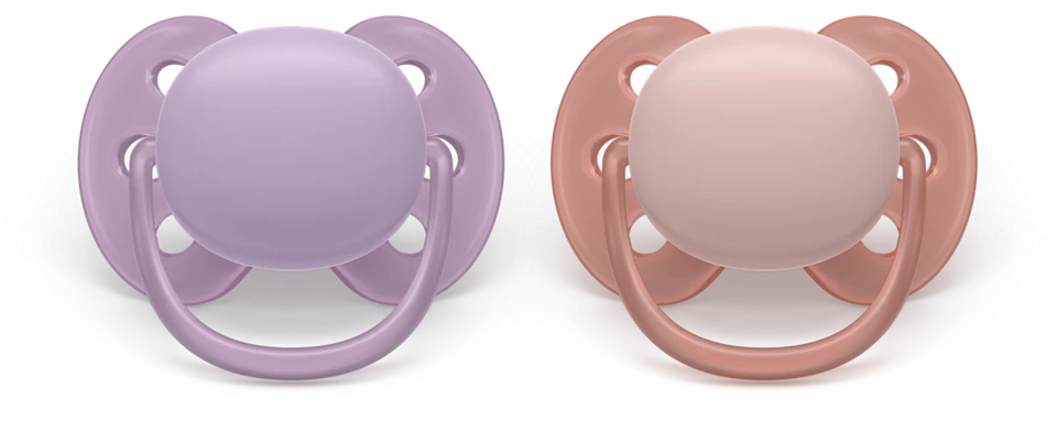 Philips Avent Pacifier Ultra Soft SCF091/43, 6-18 м., 2 броя