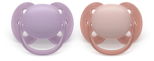 Philips Avent Pacifier Ultra Soft SCF091/43, 6-18 м., 2 броя