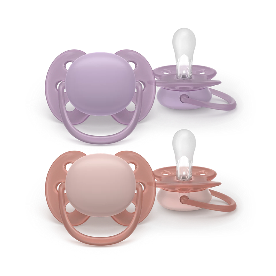 Philips Avent Pacifier Ultra Soft SCF091/43, 6-18 м., 2 броя