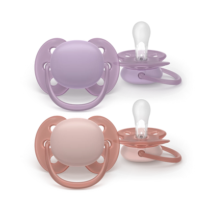 Philips Avent Pacifier Ultra Soft SCF091/43, 6-18 м., 2 броя