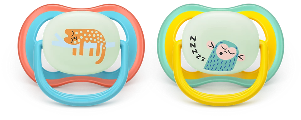 Philips Avent Pacifier Ultra Air NightTime SCF376/32, 18+ м., 2 броя