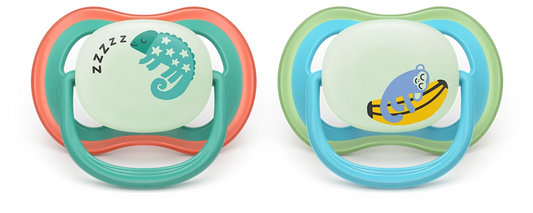 Philips Avent Pacifier Ultra Air NightTime SCF376/28, 6-18 м., 2 броя