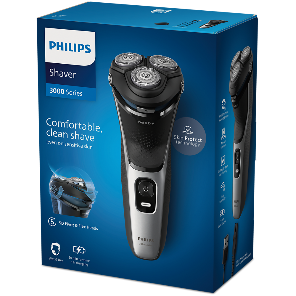 Електрическа самобръсначка Philips Series 3000   S3143/00