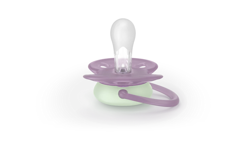 Philips Avent Pacifier Ultra Soft NightTime SCF094/04, 6-18 м., 2 броя