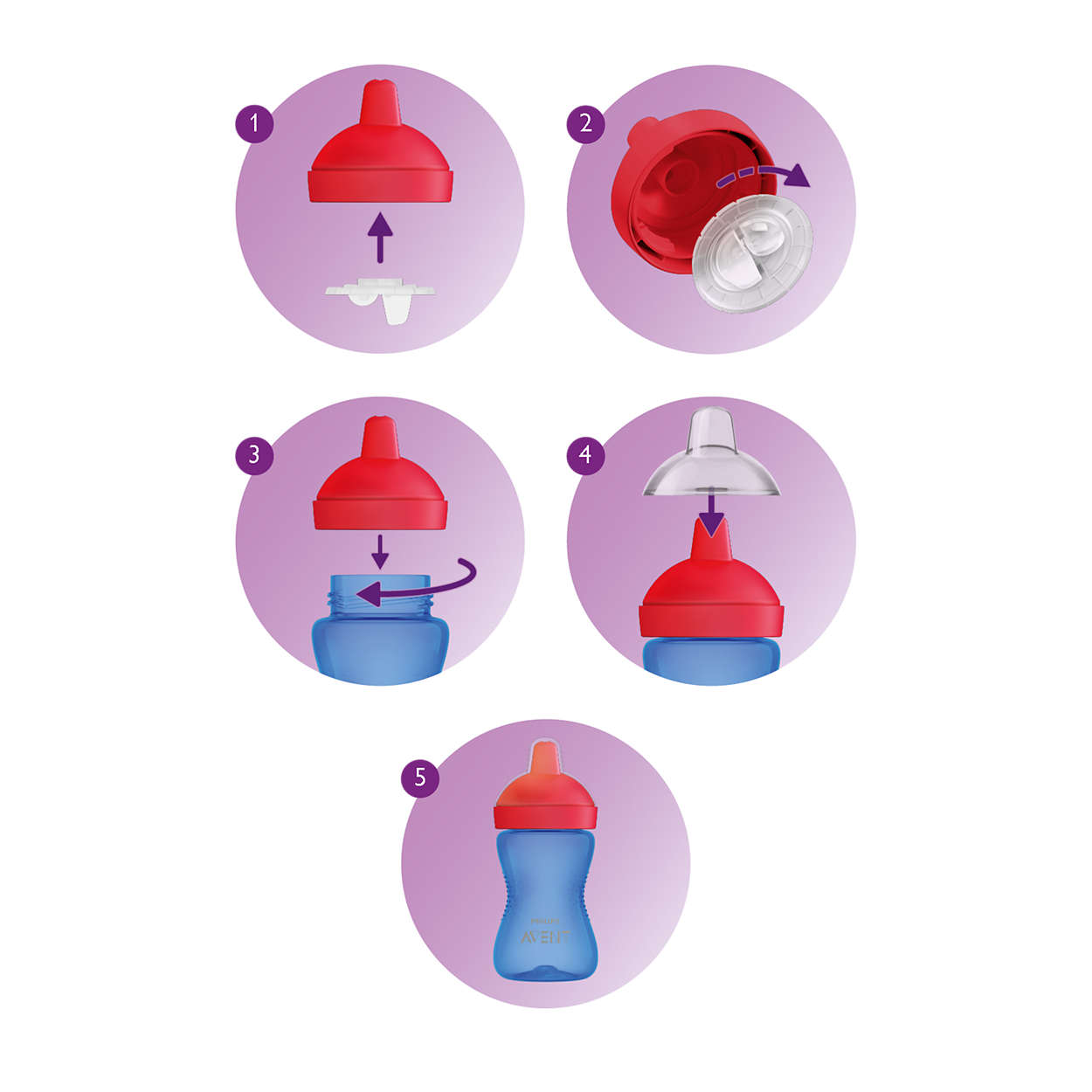 Чаша с твърд накрайник Philips Avent  SCF804/03