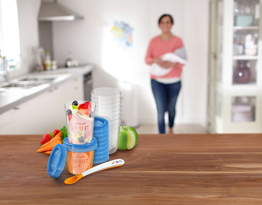 Чашки за съхраняване на храна Philips Avent, 10 броя SCF721/20