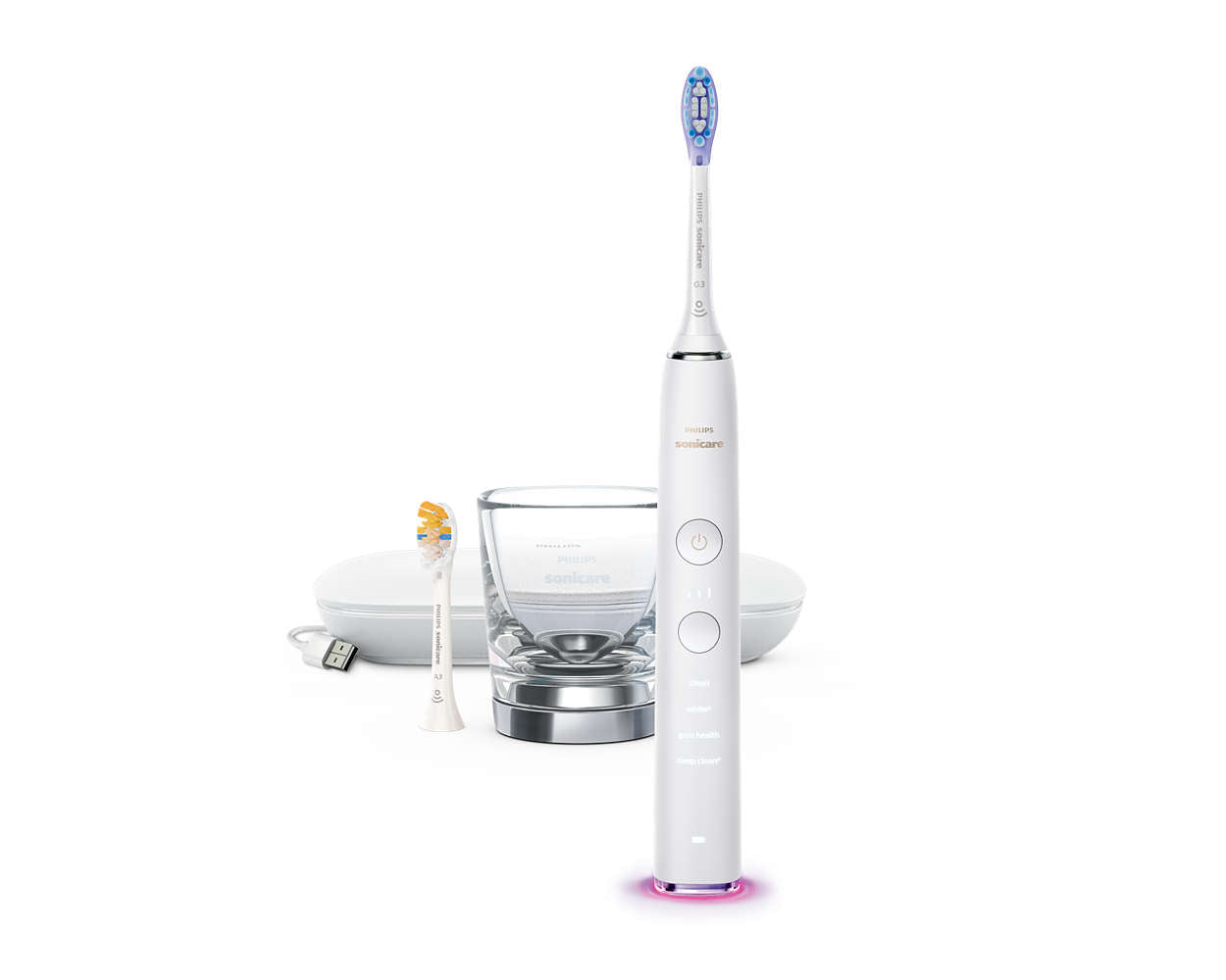 Звукова четка за зъби Philips Sonicare DiamondClean Smart 9400, бяла HX9917/88