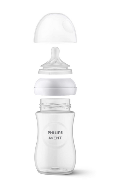 Бебешка бутилка Philips Avent Natural Response, розова SCY903/11
