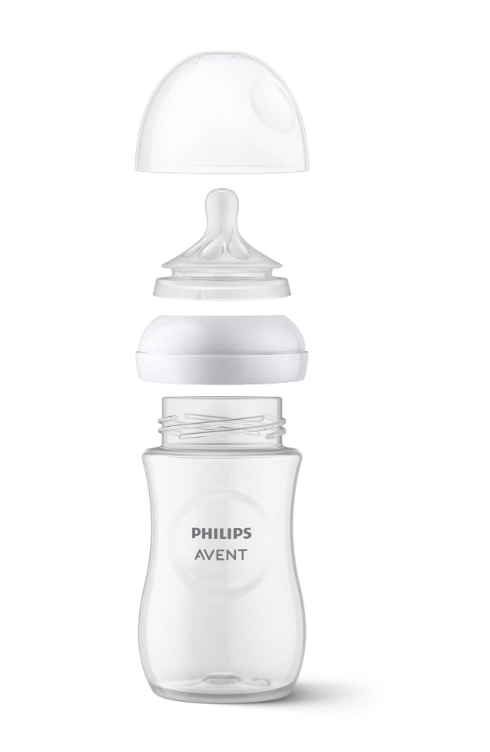 Бебешка бутилка Philips Avent Natural Response, розова SCY903/11