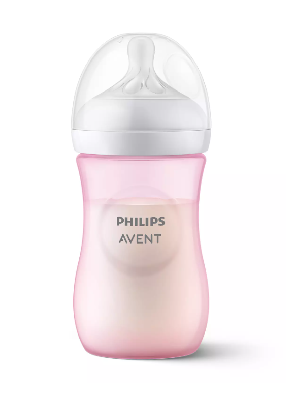 Бебешка бутилка Philips Avent Natural Response, розова SCY903/11