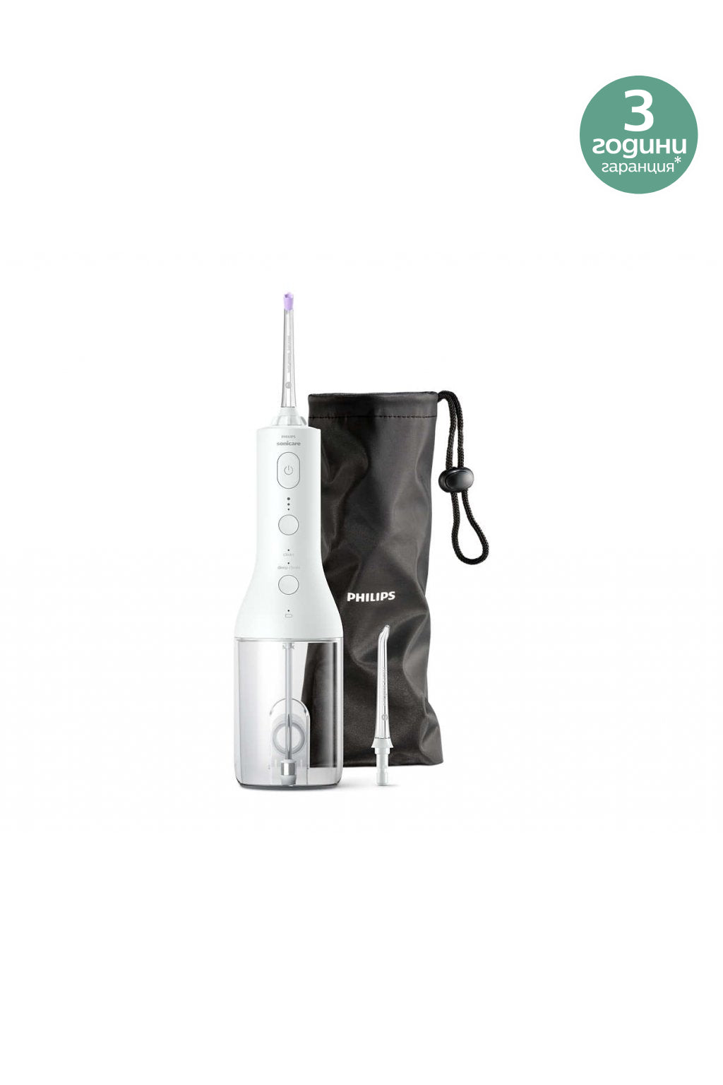 Зъбен душ Philips Sonicare, бял HX3826/31