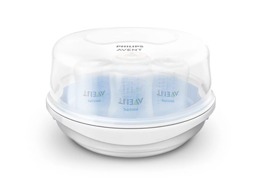 Комплект за кърмене с ръчна помпа за кърма и стерилизатор за бутилки Philips Avent SCD430/50