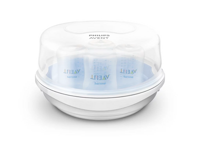 Комплект за кърмене с ръчна помпа за кърма и стерилизатор за бутилки Philips Avent SCD430/50