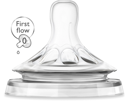 Биберон Philips Avent Natural First Flow SCF657/27, 0м.+, 2 броя