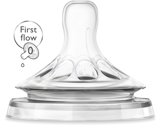 Биберон Philips Avent Natural First Flow SCF657/27, 0м.+, 2 броя