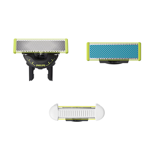 Резервни ножчета за Philips OneBlade Комбо: 360 + антифрикционно ножче + 1x SkinProtect