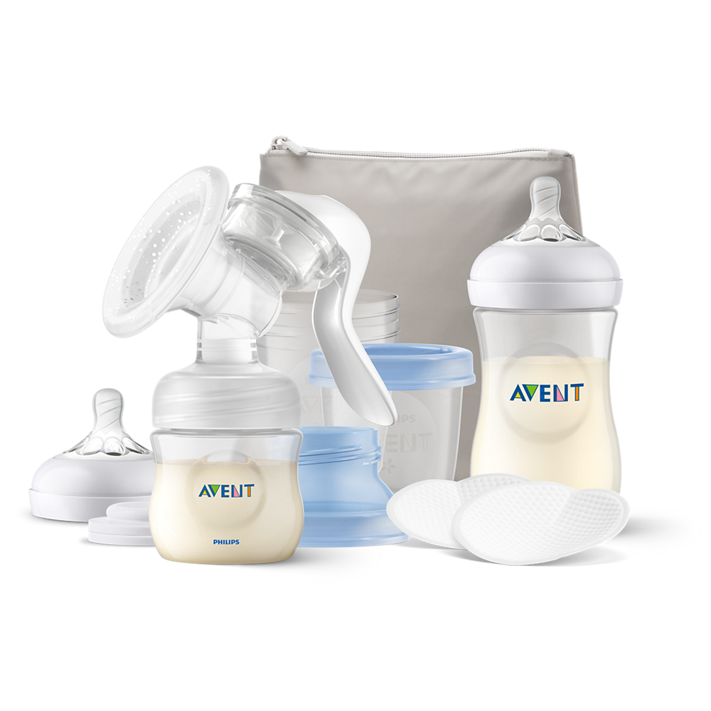 Комплект за кърмене с ръчна помпа за кърма Philips Avent SCF430/16
