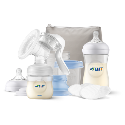Комплект за кърмене с ръчна помпа за кърма Philips Avent SCF430/16