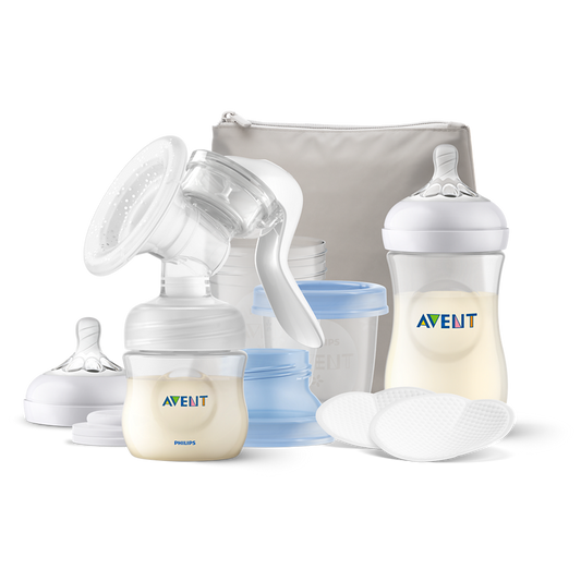 Комплект за кърмене с ръчна помпа за кърма Philips Avent SCF430/16