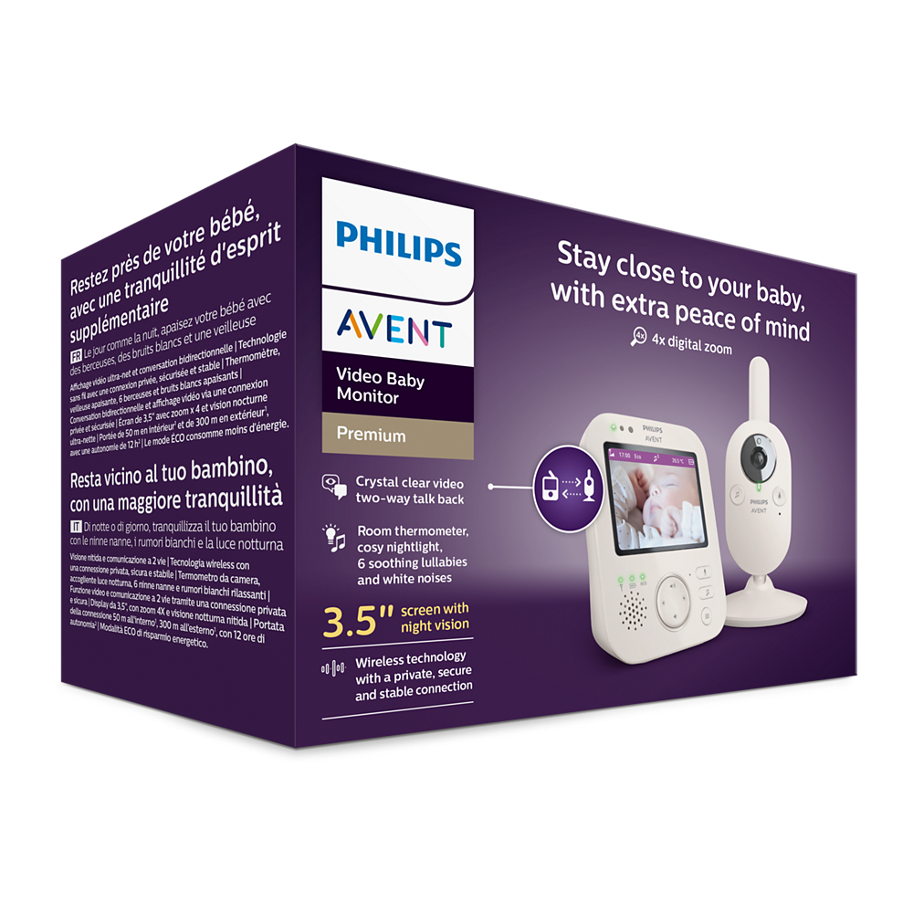 Цифров видео бебефон Philips Avent Video Baby Monitor SCD891/26