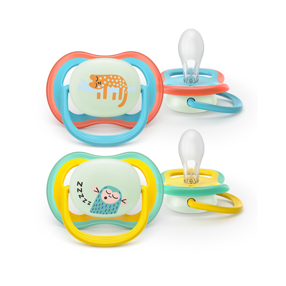 Philips Avent Pacifier Ultra Air NightTime SCF376/32, 18+ м., 2 броя