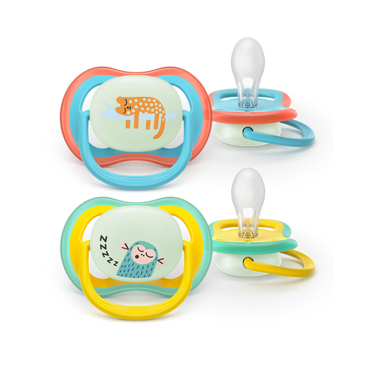 Philips Avent Pacifier Ultra Air NightTime SCF376/32, 18+ м., 2 броя