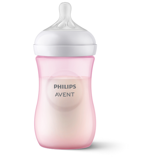 Бебешка бутилка Philips Avent Natural Response, розова SCY903/11
