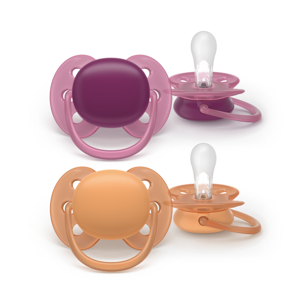 Philips Avent Pacifier Ultra Soft SCF093/03, 18+ м., 2 броя