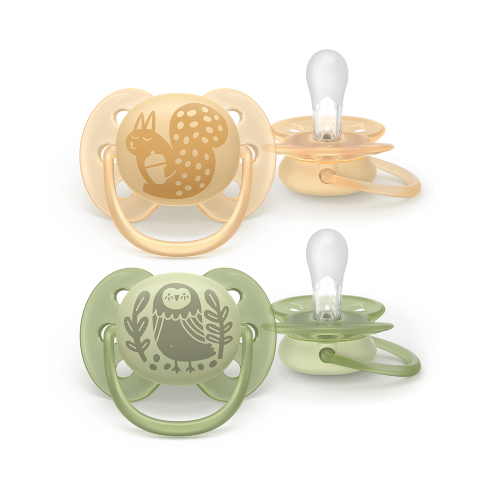 Philips Avent Pacifier Ultra Soft SCF091/46, 6-18 м., 2 броя