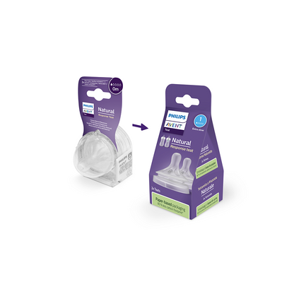 Биберон Philips Avent Natural SCY961/02, 0 м., 2 броя